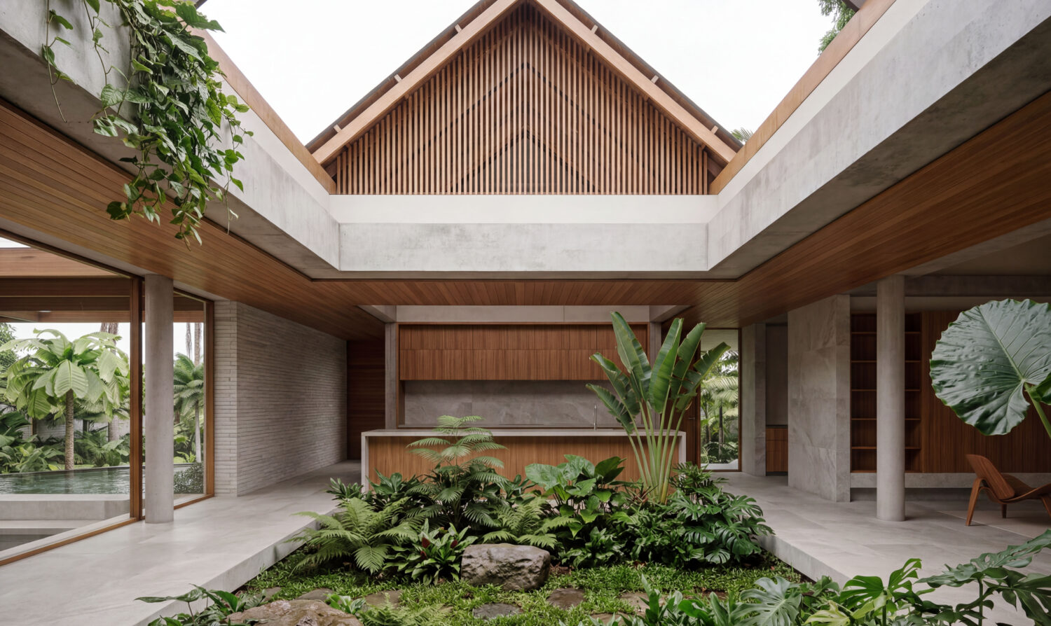 ABA Lae Concept Central courtyard
